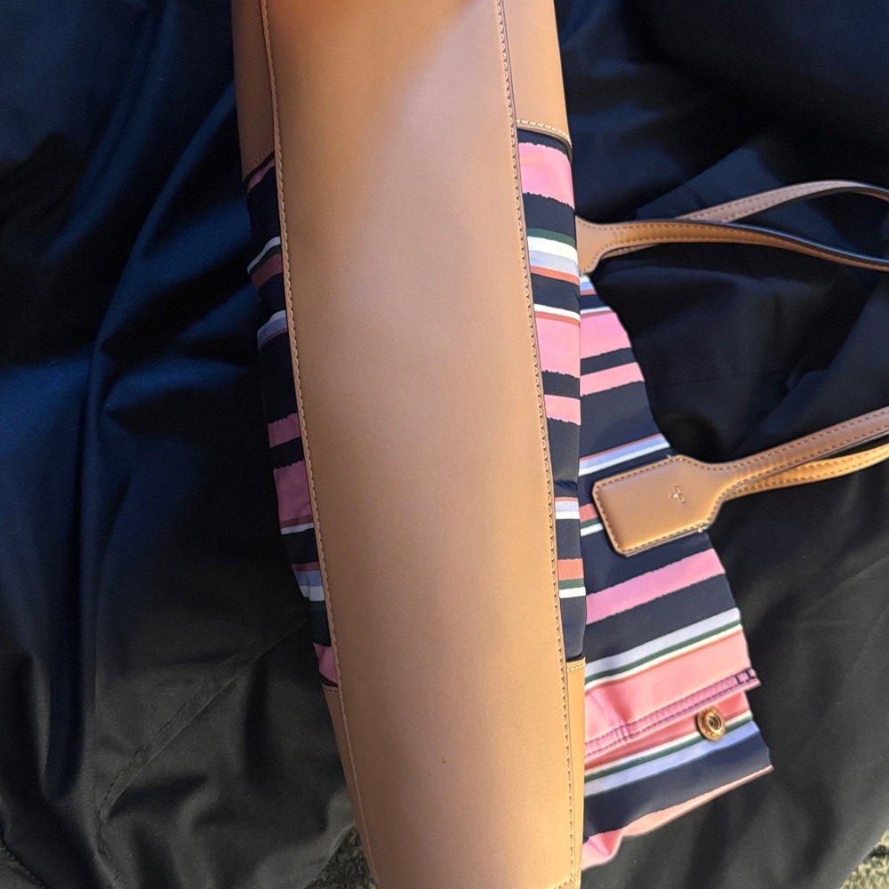Tory Burch Multicolor Striped Tote - Picture 7 of 7